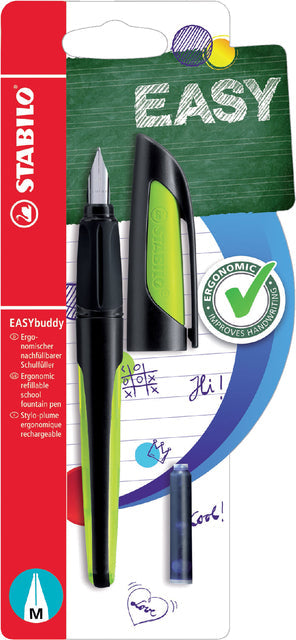 Vulpen STABILO Easybuddy M zwart/lime