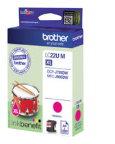 Inktcartridge Brother LC-22UM rood - afbeelding 3