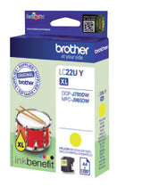 Inktcartridge Brother LC-22UY geel - afbeelding 3