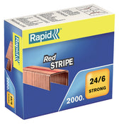 Nieten Rapid 24/6 verkoperd red stripe 2000st