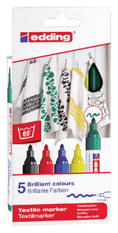 Textielmarker edding 4500 rond 2-3mm basis ass 5st