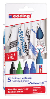 Textielmarker edding 4500 rond 2-3mm koel ass 5 st