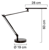 Bureaulamp Unilux Mambo led zwart - afbeelding 2