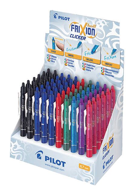 Rollerpen PILOT friXion clicker M assorti