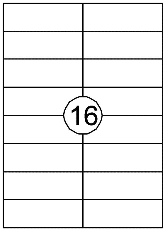 Etiket Quantore 105x37mm 1600st