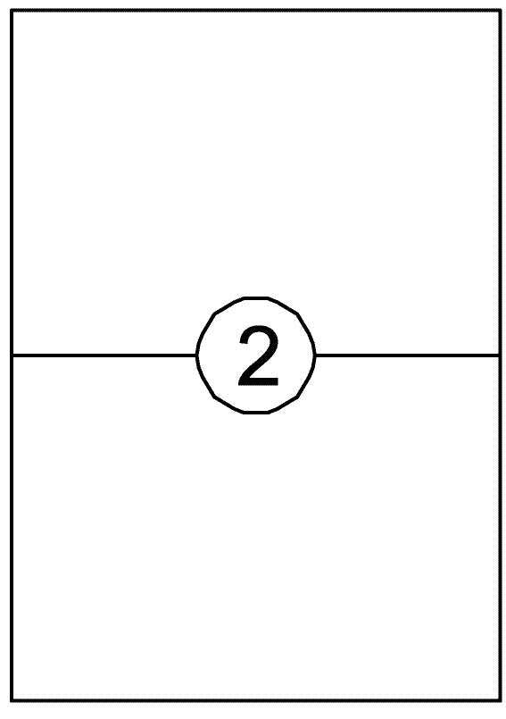 Etiket Quantore 210x148mm 200st