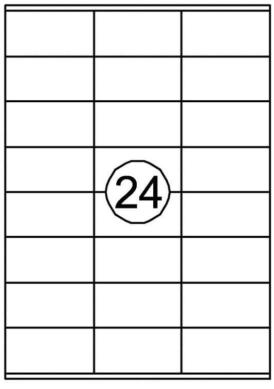 Etiket Quantore 70x36mm 2400st