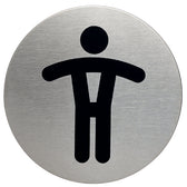 Infobord pictogram Durable wc heren rond 83mm