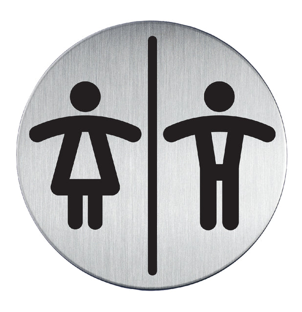 Infobord pictogram Durable toileten d h rond 83mm