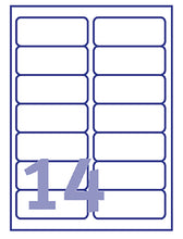 Etiket Avery L7163-40 99.1x38.1mm wit 560stuks