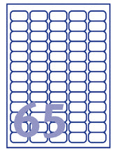 Etiket Avery L7651Y-100 38.1x21.2mm geel 6500stuks - afbeelding 2
