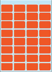 Etiket HERMA 3642 12x19mm rood 160stuks