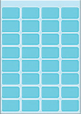 Etiket HERMA 3643 12x19mm blauw 160stuks
