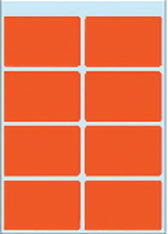 Etiket HERMA 3692 26x40mm rood 40stuks