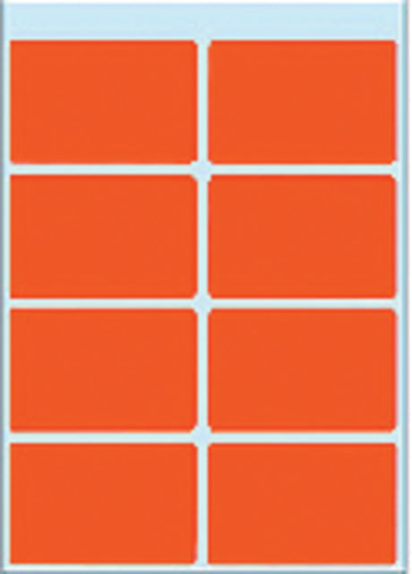 Etiket HERMA 3692 26x40mm rood 40stuks