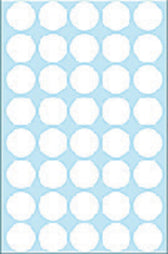 Etiket HERMA 2250 rond 19mm wit 1280stuks - afbeelding 2