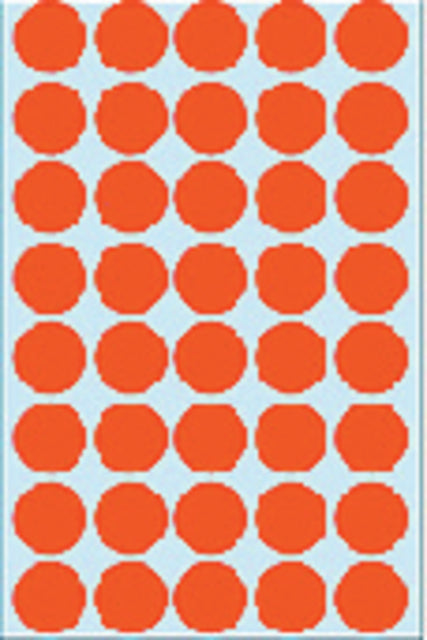 Etiket HERMA 2252 rond 19mm rood 1280stuks