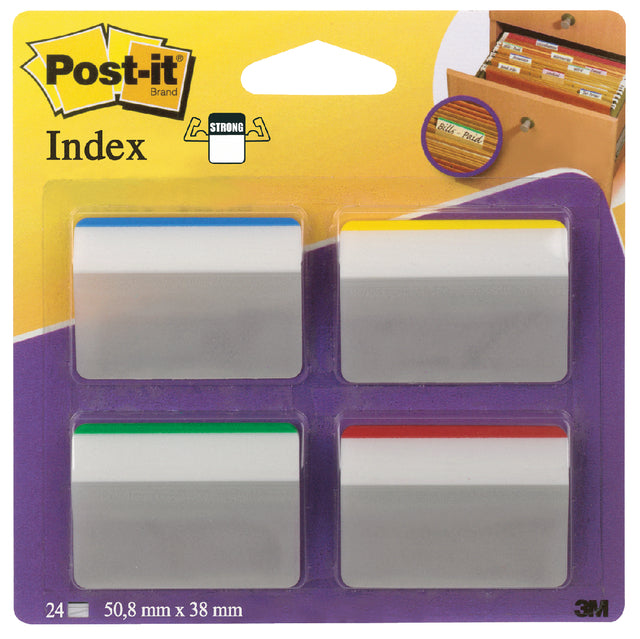 Indextabs Post-it 686A1 38x50.8mm strong geb ass