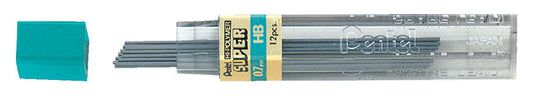 Potloodstift Pentel HB 0.7mm 12st zwart