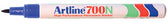 Viltstift Artline 700 rond 1mm blauw