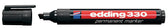 Viltstift edding 330 schuin 1-5mm zwart