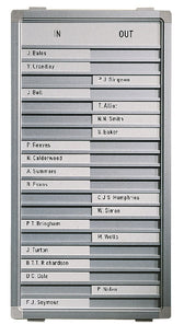 Aan afwezigheidsbord Legamaster 310x260mm 10 namen