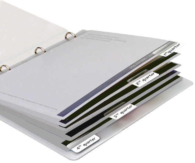 Indextabs Djois 12x40mm zelfkl permanent wt