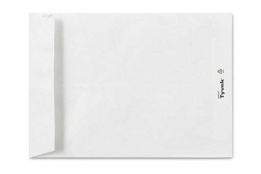 Pochette enveloppe Tyvek® fond plat 160µ blanc 229 x 324 x 38