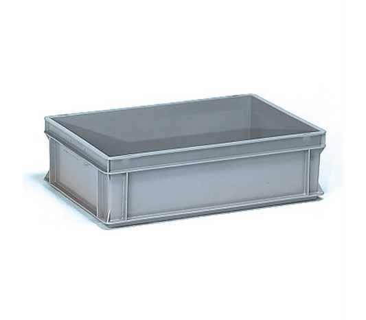 Eurobak 600 x 400 x 170 mm 30 ltr - Grijs, 2 schelpgrepen