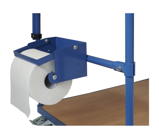 Papierrolhouder - toebehoren - - incl. aanbouwset voor tafelwagens 1250 x 800 mm