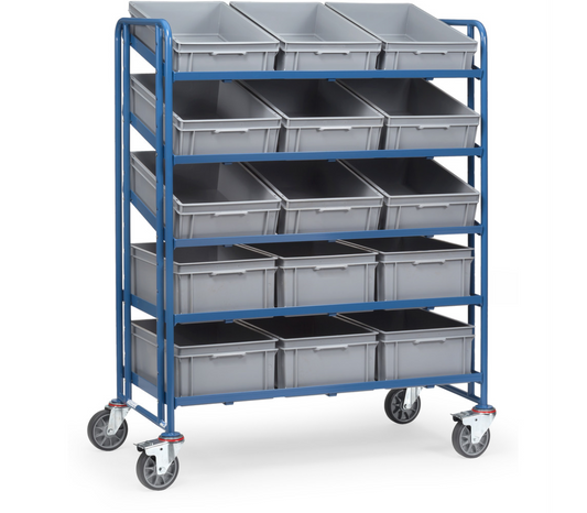 Eurobakken wagen 1398 - met 15 bakken - Laadvlak 1.240 x 610 mm