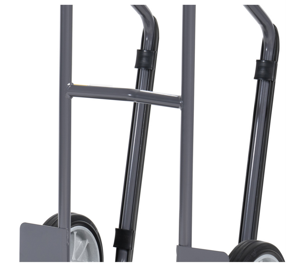 ESD-kunststof glijbeugels voor steekwagens - 1 set (2 stuks) met klipjes, zwart