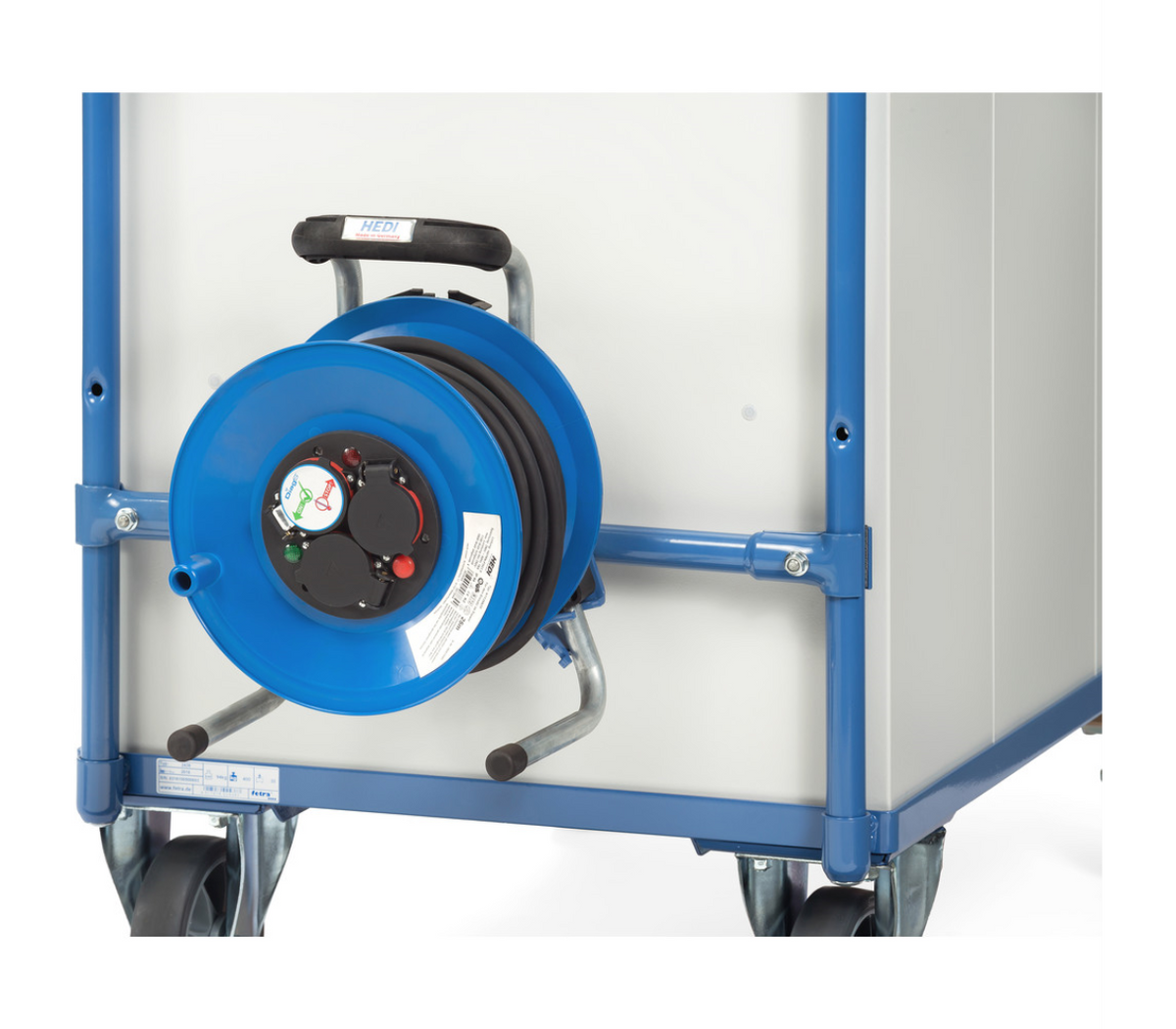 Kabeltrommel - toebehoren - - Incl. aanbouwset voor tafelwagens 700 mm breed