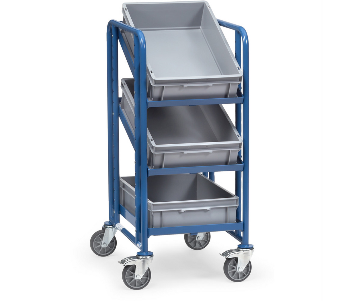 Eurobakkenwagen 2382 - met 3 bakken - Laadvlak 410 x 610 mm