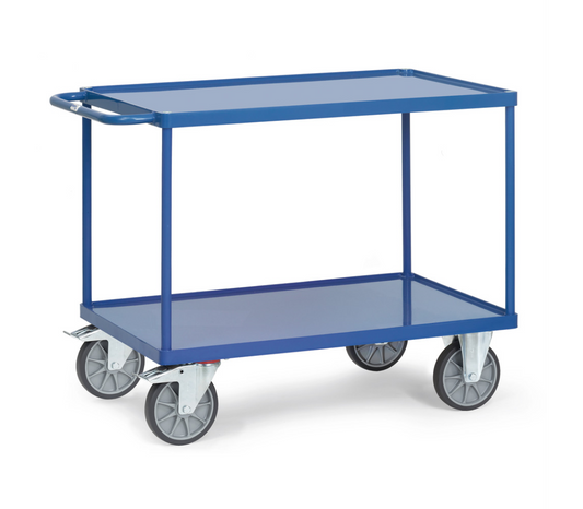 Tafelwagen 2400W -platformen van staalplaat + rand - Laadvlak 850 x 500 mm