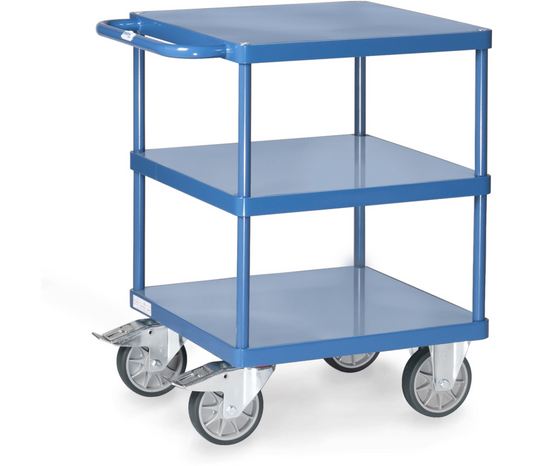 Tafelwagen 2416B - staalplaat platformen - Laadvlak 600 x 600 mm