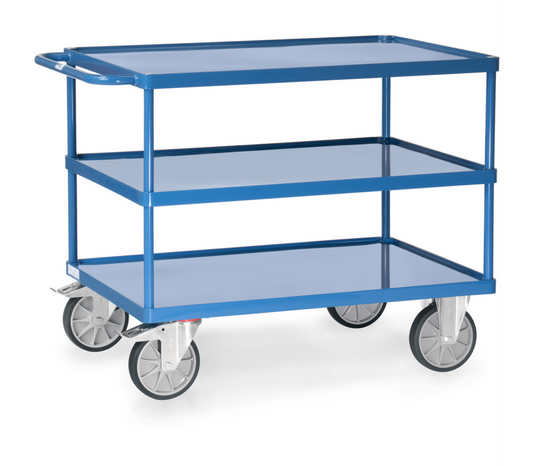 Tafelwagen 2422W - platformen van staalplaat - Laadvlak 1.000 x 700 mm