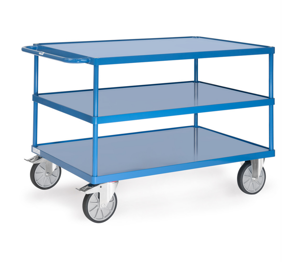 Tafelwagen 2423W -platformen van staalplaat + rand - Laadvlak 1.200 x 800 mm
