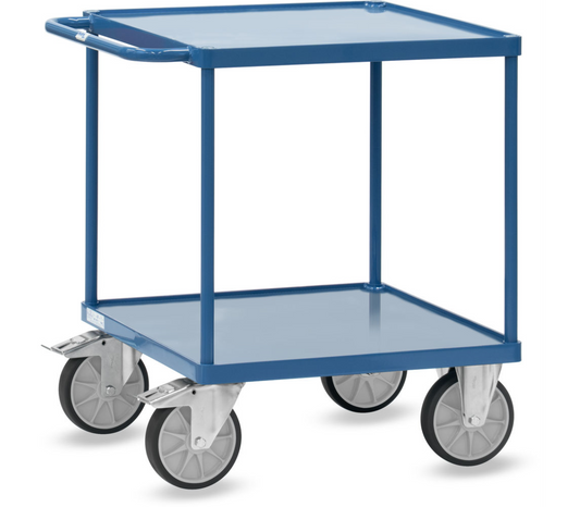 Tafelwagen 2497W - platformen van staalplaat +rand - Laadvlak 700 x 700 mm