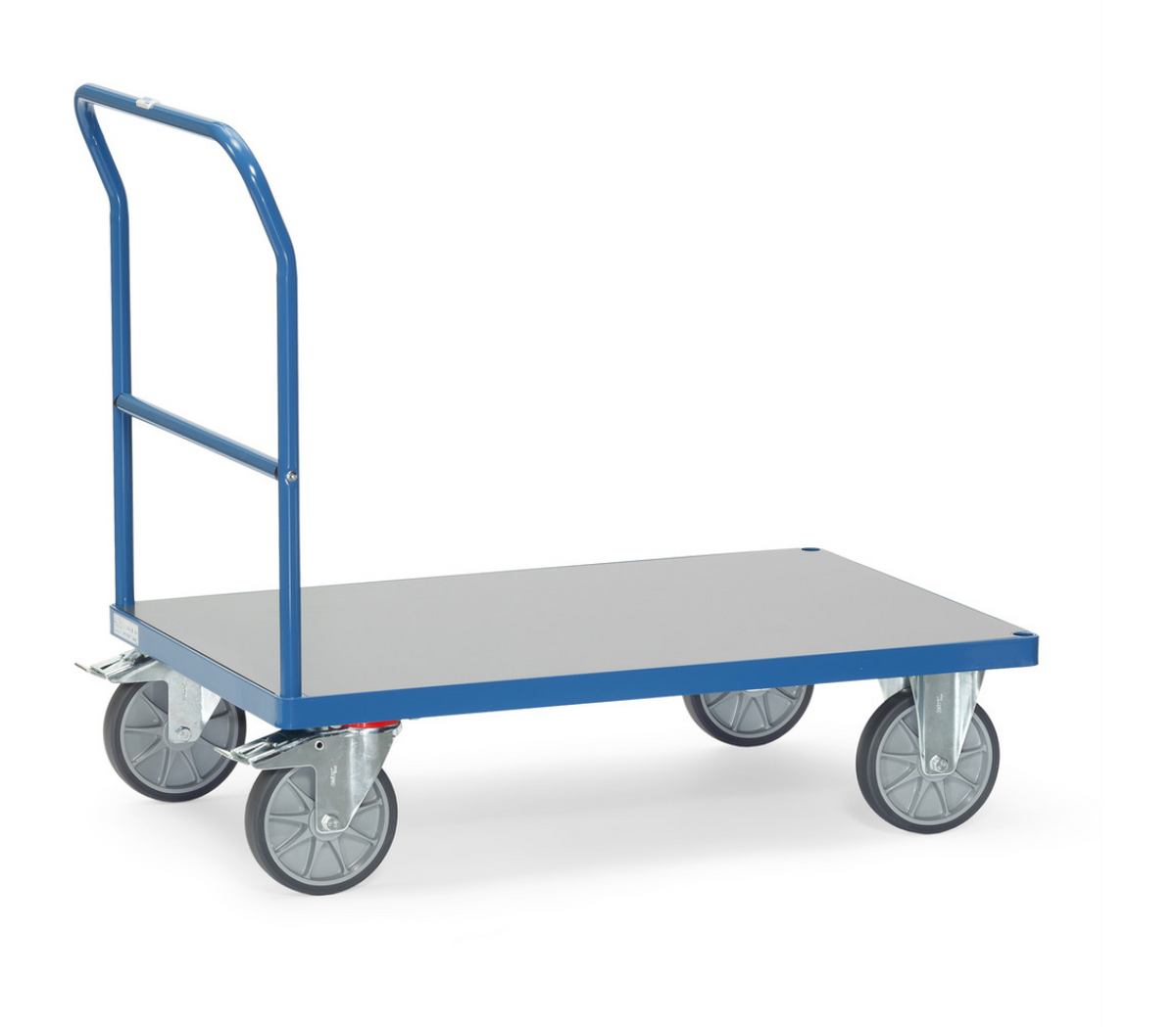 Duwbeugelwagen 25001430 - hard PVC platform - Laadvlak 850 x 500 mm