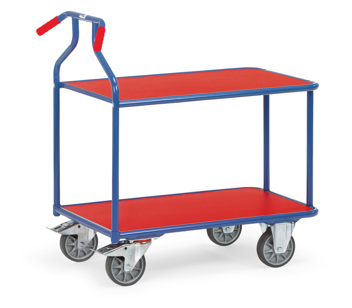Optiliner tafelwagen 3601 - blauw/rood - Laadvlak 900 x 600 mm