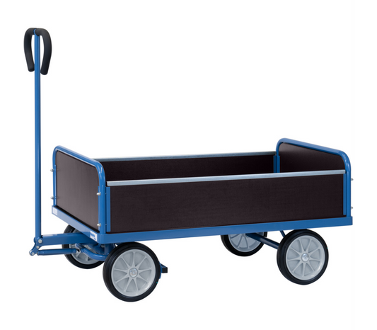 Handtrekwagen 4052V - massief rubber wielen - laadvlak 1.200 x 650 mm