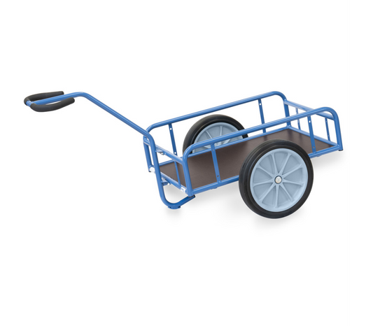 Handtrekwagen 4104V - massief rubber wielen - met watervast platform 845 x 545 mm