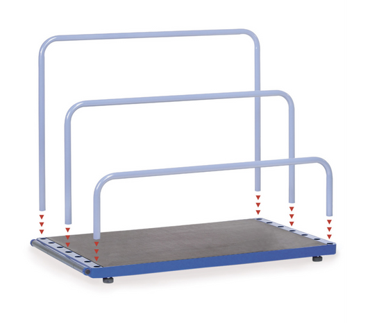 Platenstandaard 4363 - zonder insteekbeugels - Laadvlak 1.200 x 800 mm