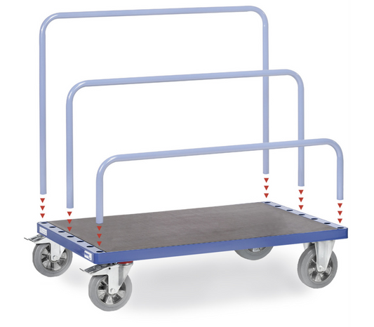 Platenwagen 4463-1 - zonder beugels - Laadvlak 1.200 x 800 mm - 1200 kg