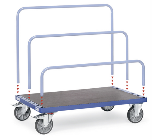 Platenwagen 4465 - zonder insteekbeugels - Laadvlak 1.600 x 800 mm - 750 kg