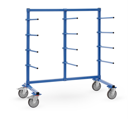 Draagarmwagen 4617-1 - 1.200 x 800 mm, 5° draagarm 600 mm lang