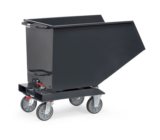 Stalen bakwagen 4702A-7016 met aftapkraan - Bakmaat 1.214 x 669 x 708 mm