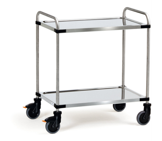 Roestvrijstalenwagen 5036 - Laadvlak 630 x 400 mm