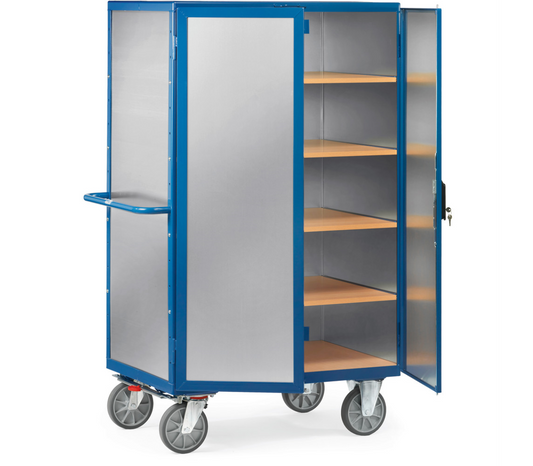 Kastwagen 5592 met wanden van aluminium plaat - Laadvlak 1.000 x 680 mm